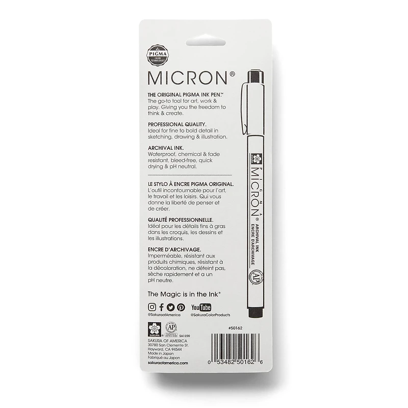 Micron® Fine & Bold Line Light Cool Gray Pen Set