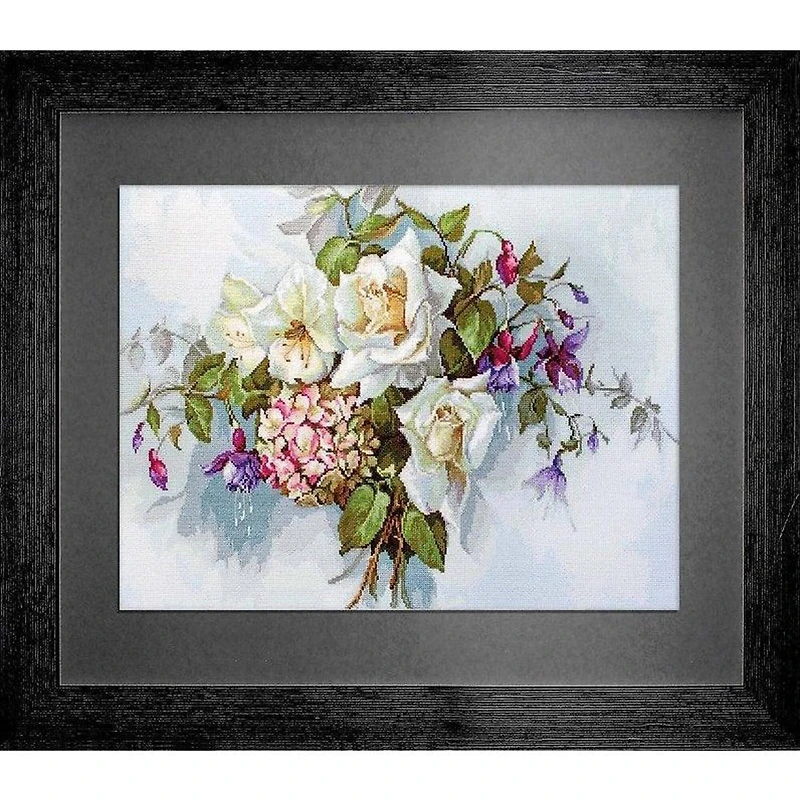 Luca-s Bouquet With Roses Counted Cross Stitch Kit