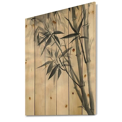Designart - Vintage Monochrome Bamboo I