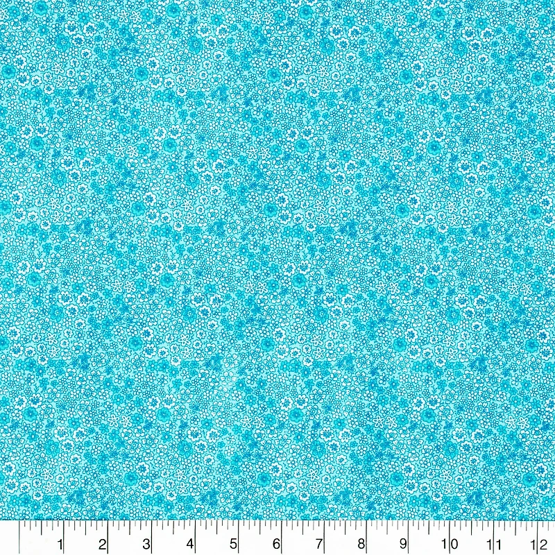 12 Pack: Floral Printed Fabric Bundle by Loops & Threads™