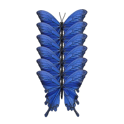 8 Packs: 6 ct. (48 total) 3.5" Blue Feather Butterflies by Ashland®