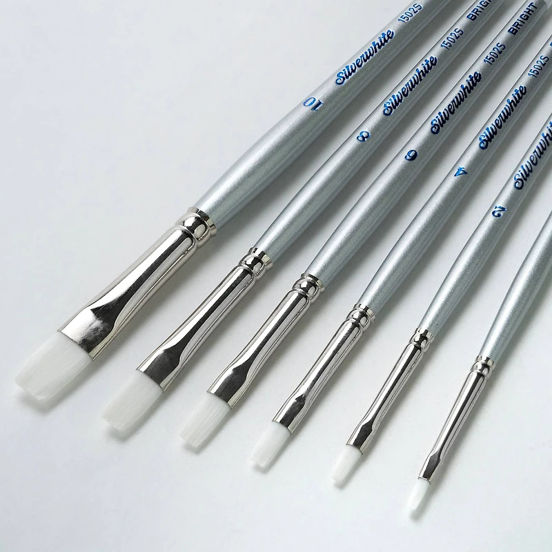 Silver Brush Limited Silverwhite® Brights Brush Set