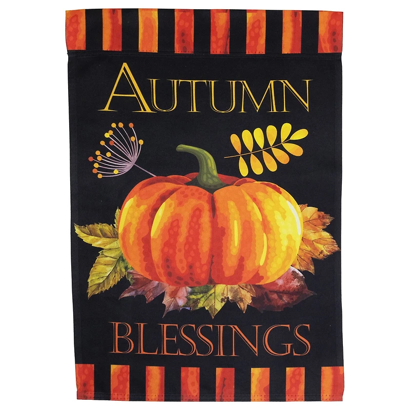 Small Autumn Blessings & Pumpkins Garden Flag