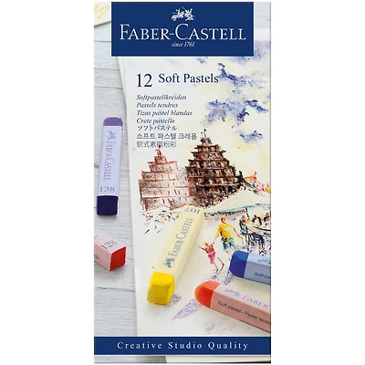 Faber-Castell® Full Length 12 Color Soft Pastel Stick Set