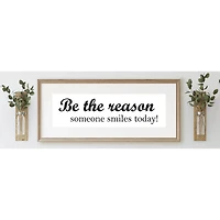 Leisure Arts® Vinyl Be the Reason Someone Smiles Today Black Wall Decal