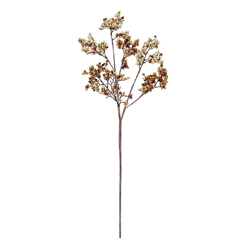 Hello Honey® 38.25" Cream & Tan Faux Berry Stem