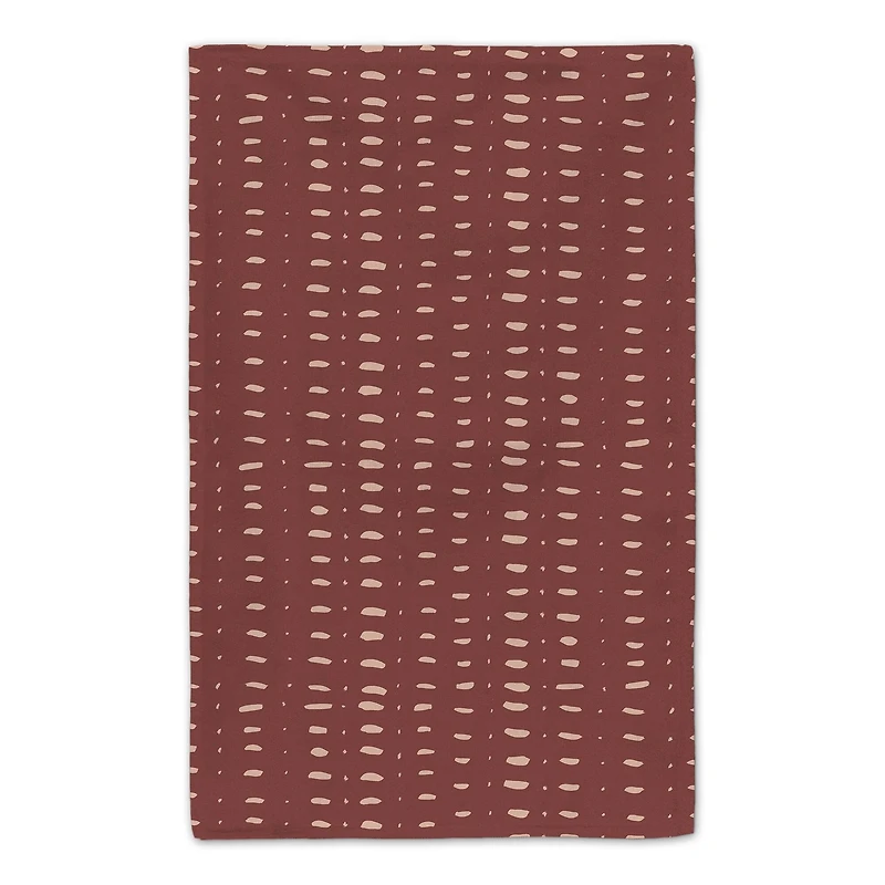 Home Pink Abstract Dots 16" x 25" Tea Towel Set of 2