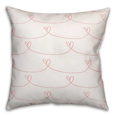 Simple Heart Pattern Throw Pillow