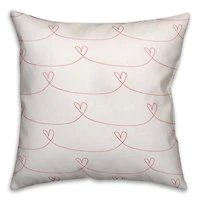 Simple Heart Pattern Throw Pillow