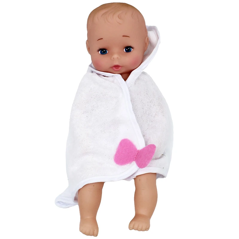 Goldberger Baby's First® Bathtime with Softina™ 11" Baby Doll with Pink Towel 