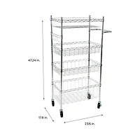 Organize It All 4 Tier Utility Cart