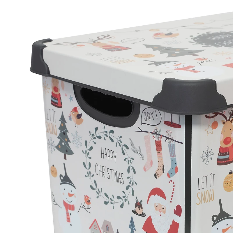 Simplify Happy Christmas Storage Tote Bin