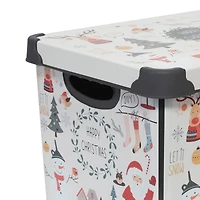 Simplify Happy Christmas Storage Tote Bin