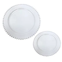 White Beaded Lunch & Dinner Plate Set, 20ct. by Celebrate It™