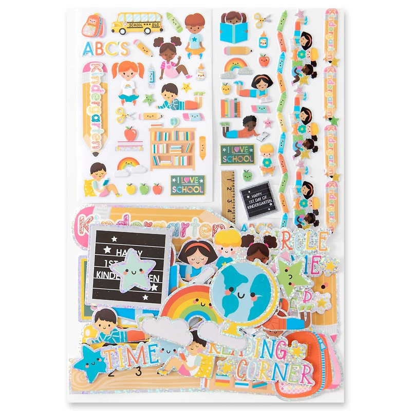Kindergarten Dimensional Sticker Flip Pack by Recollections™