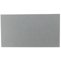 JAM Paper 2" x 3.5" Silver Metallic Stardream Blank Flat Note Cards, 500ct.