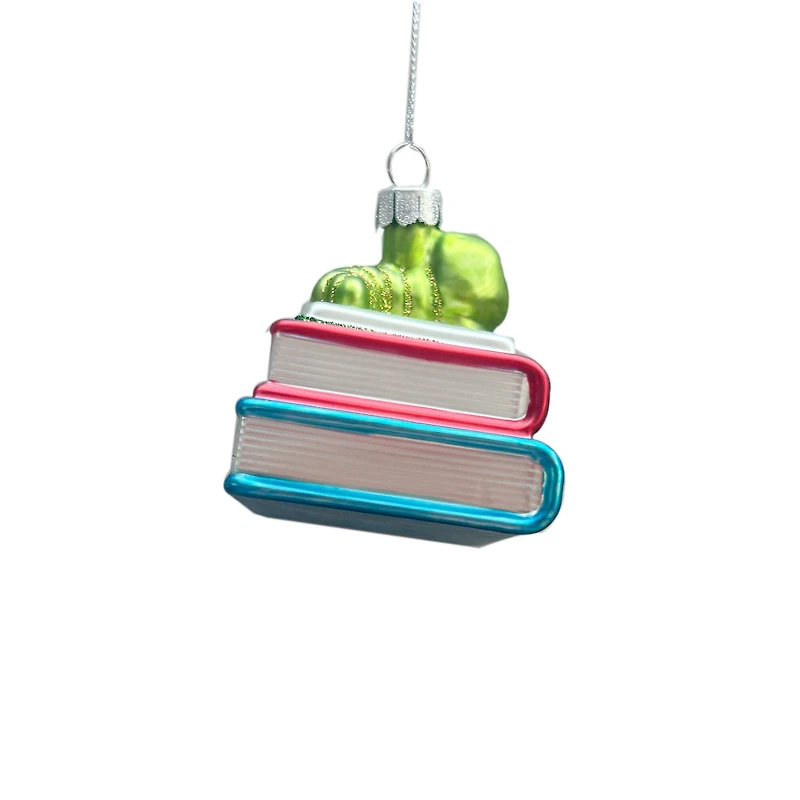3" Bookwork Glass Ornament by Ashland®
