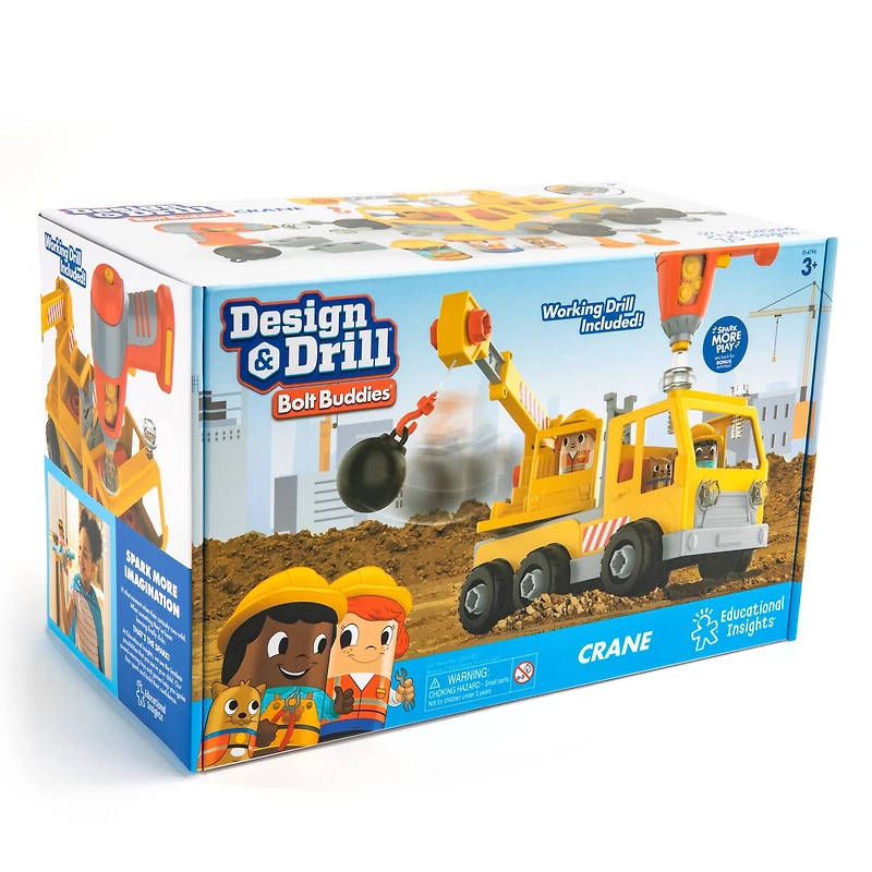 Educational Insights Design & Drill® Bolt Buddies® Crane Set