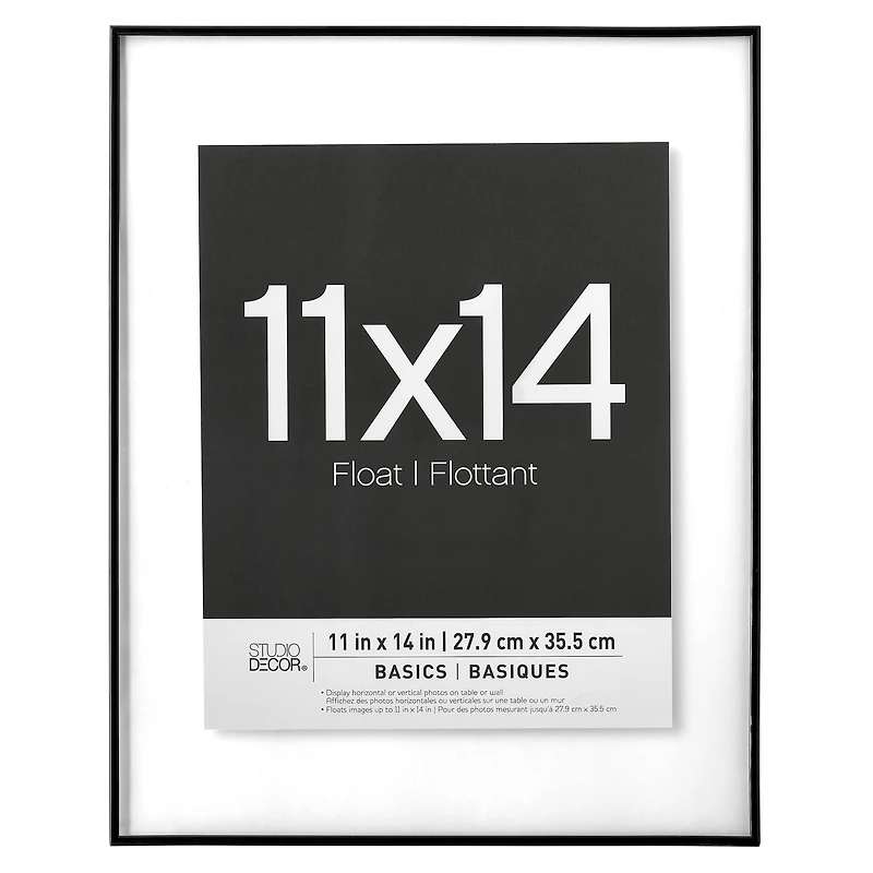 6 Pack: Black Thin 11" x 14" Float Frame, Basics by Studio Décor®