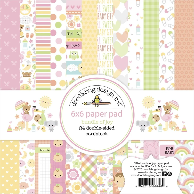 Doodlebug Bundle Of Joy Double-Sided Paper Pad, 24ct.