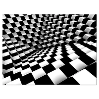 Designart - Optical Black and White Pattern