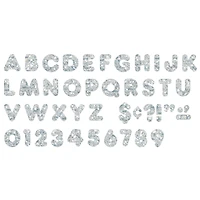 Trend Enterprises® 4" Silver Sparkle Casual Uppercase Ready Letters®, 3 Packs of 71