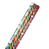 JAM Paper Jolly Winter Christmas Gift Wrap Set, 3ct