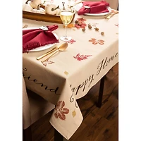 DII® 84" Rustic Leaves Print Tablecloth