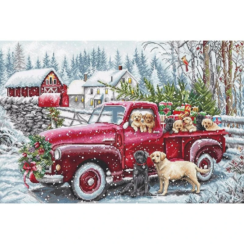 Letistitch Christmas Delivery Counted Cross Stitch Kit