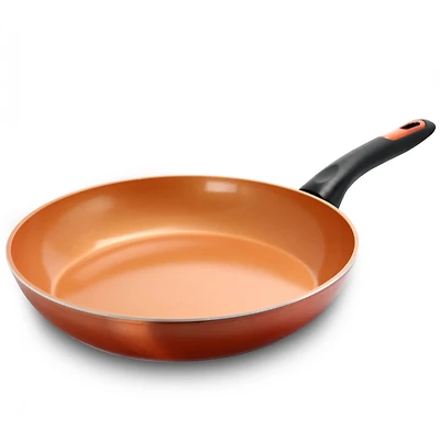 Gibson® Cuisine Hummington 12" Metallic Copper Aluminum Frying Pan