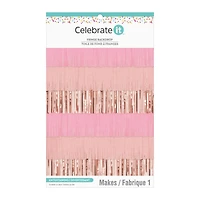 72" Pink Fringe Backdrop by Celebrate It™