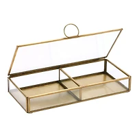 Hello Honey® Brass & Glass Display Box