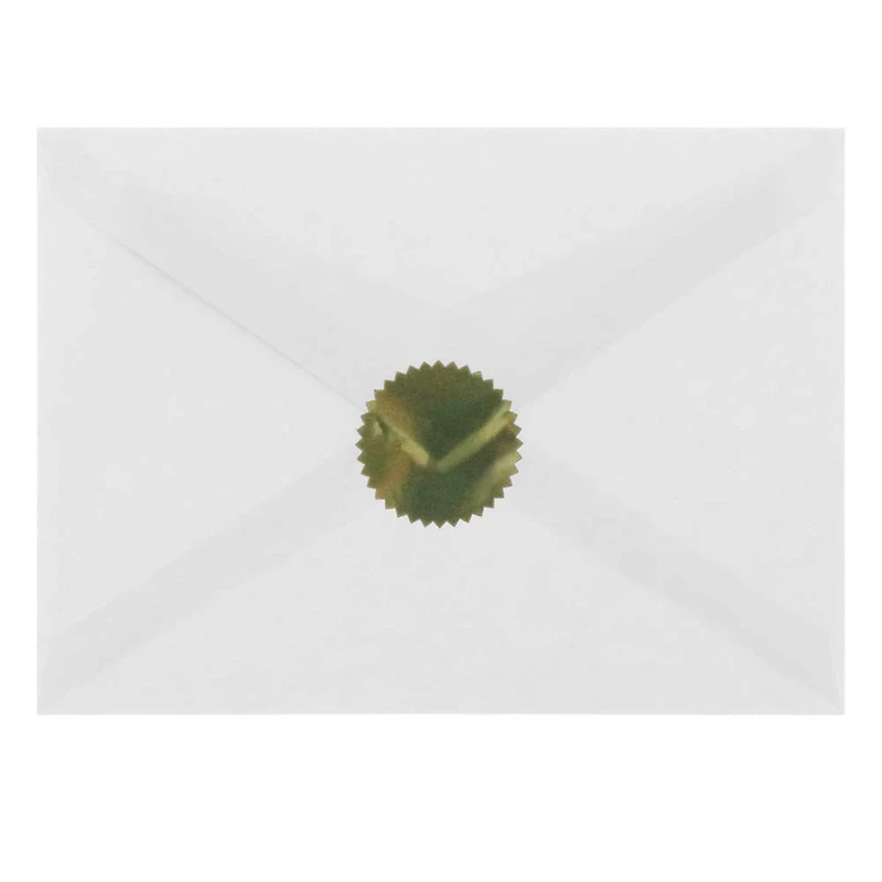 JAM Paper Gold Serrated Edge Circle Label Wafer Seals