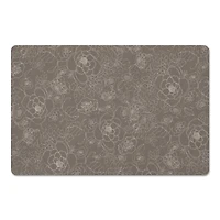 Line Floral Floor Mat