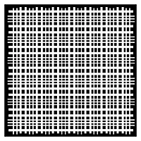 The Crafter's Workshop Plaid Fringe Stencil