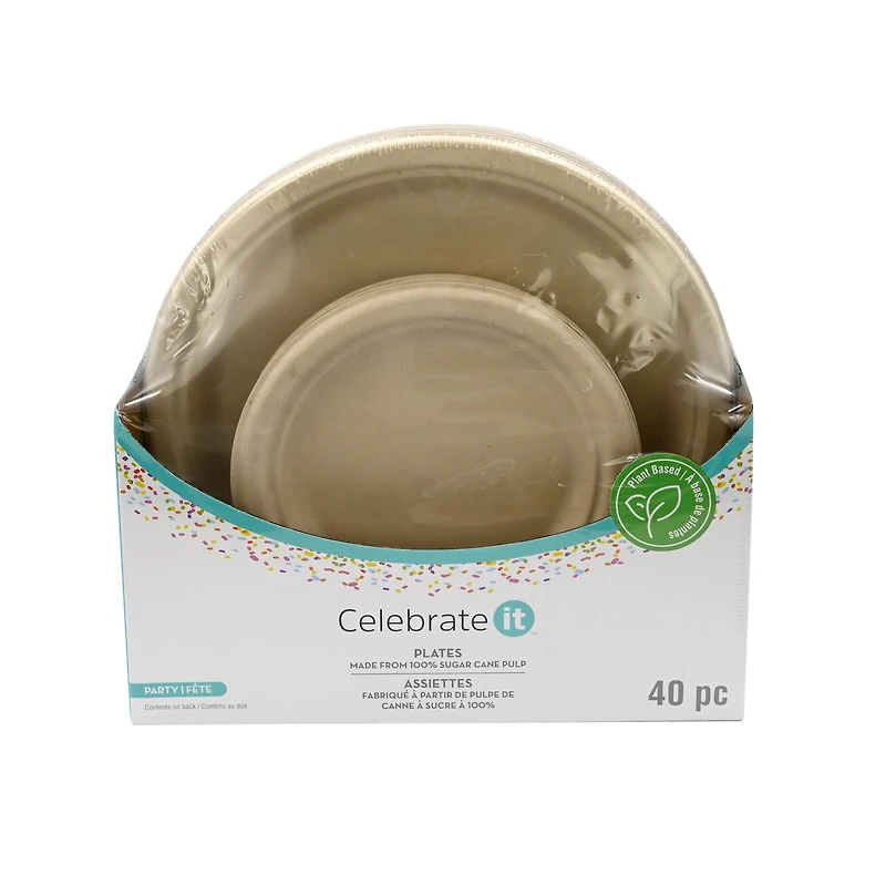 Compostable Plate Set by Celebrate It™, 40ct.