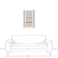 Holiday Words Canvas Wall Art