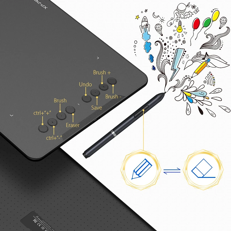 XPPen 10" x 6.25" Deco 01 Graphics Drawing Tablet