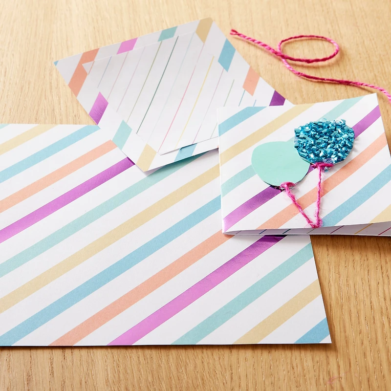 Pastel Stripe Cardstock Paper by Recollections™, 12" x 12"