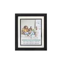 Expressions™ 8" x 10" Black Tabletop Frame with Mat by Studio Décor®