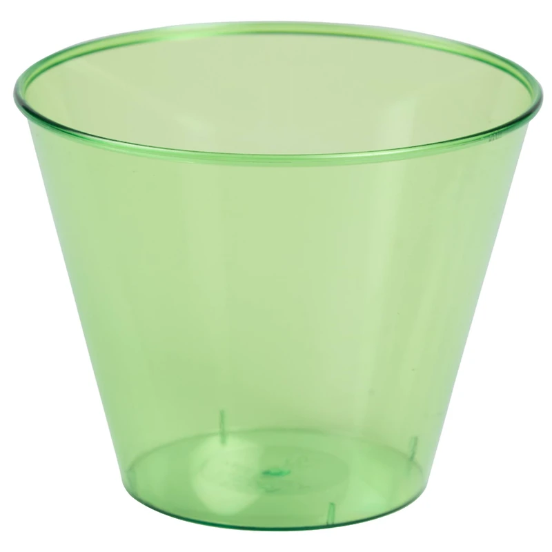 JAM Paper 9oz. Lime Green Plastic Cups, 72ct.