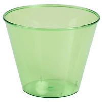 JAM Paper 9oz. Lime Green Plastic Cups, 72ct.