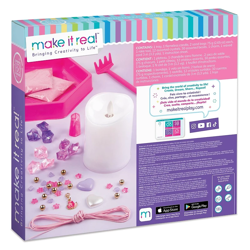 Make It Real Flameless Candle Zen Garden Activity Kit