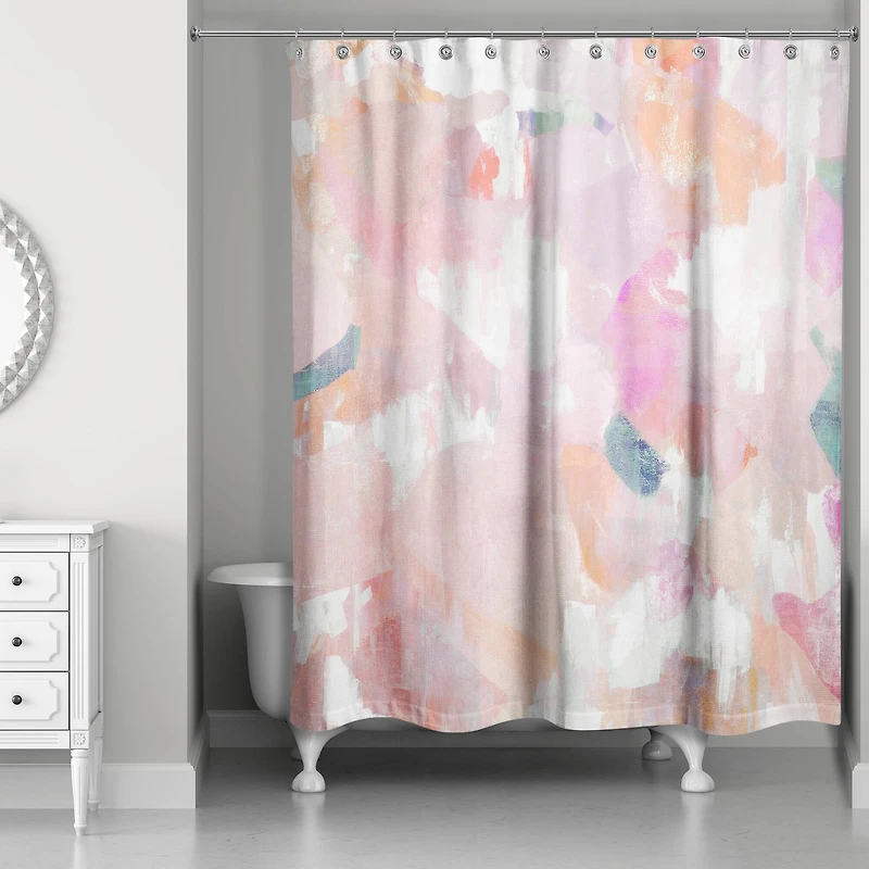 Funky Blush Misc. 71" x 74" Shower Curtain