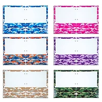 JAM Paper Camo Glossy Laminated Two Pocket 3 Hole Punch School Folders, 6ct.