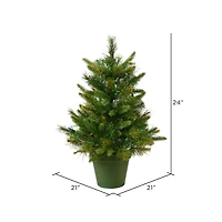 2ft. Unlit Cashmere Pine Artificial Christmas Tree in Pot