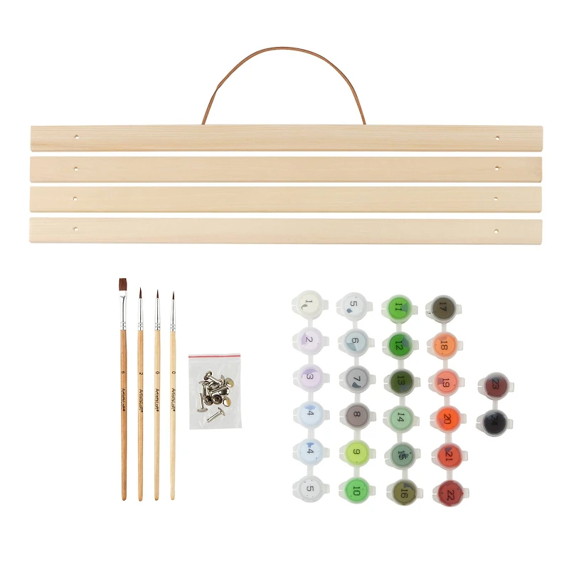 16" x 20" Cardinal with Holly Paint-by-Number Kit by Artist's Loft™