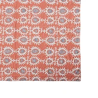 Hello Honey® 60" Orange Patterned Cotton Voile Throw