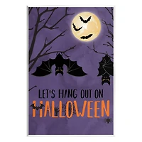 Stupell Industries Let's Hang Halloween Bats Wall Plaque Art