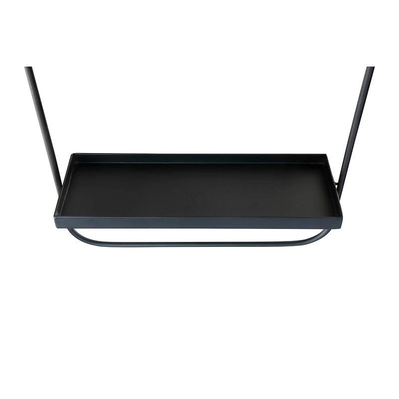 Hello Honey® 23" Metal Wall Mirror, Shelf & Hanging Rod